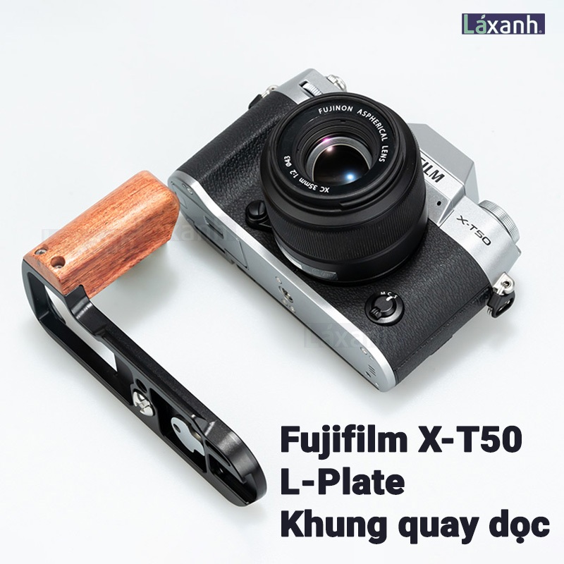 Fujifilm X-T50 | L-plate L-frame แนวตั้งหมุนป้องกันกล้อง handcase grip ฐานเหล็ก fujifilm fuji XT50 x