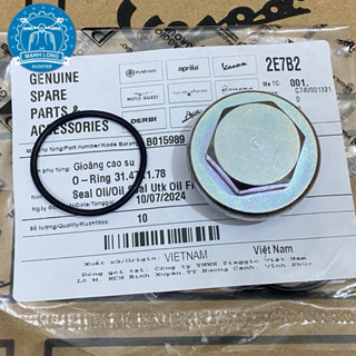 Piaggio - ปลั๊กถ่ายน้ํามันเครื่อง Vespa (แท้) เหมาะสําหรับ P…