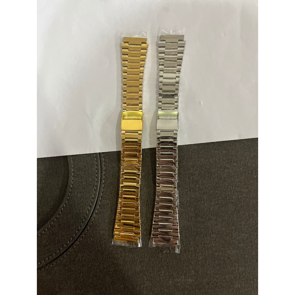 RADO สายนาฬิกาโลหะสีขาวทอง