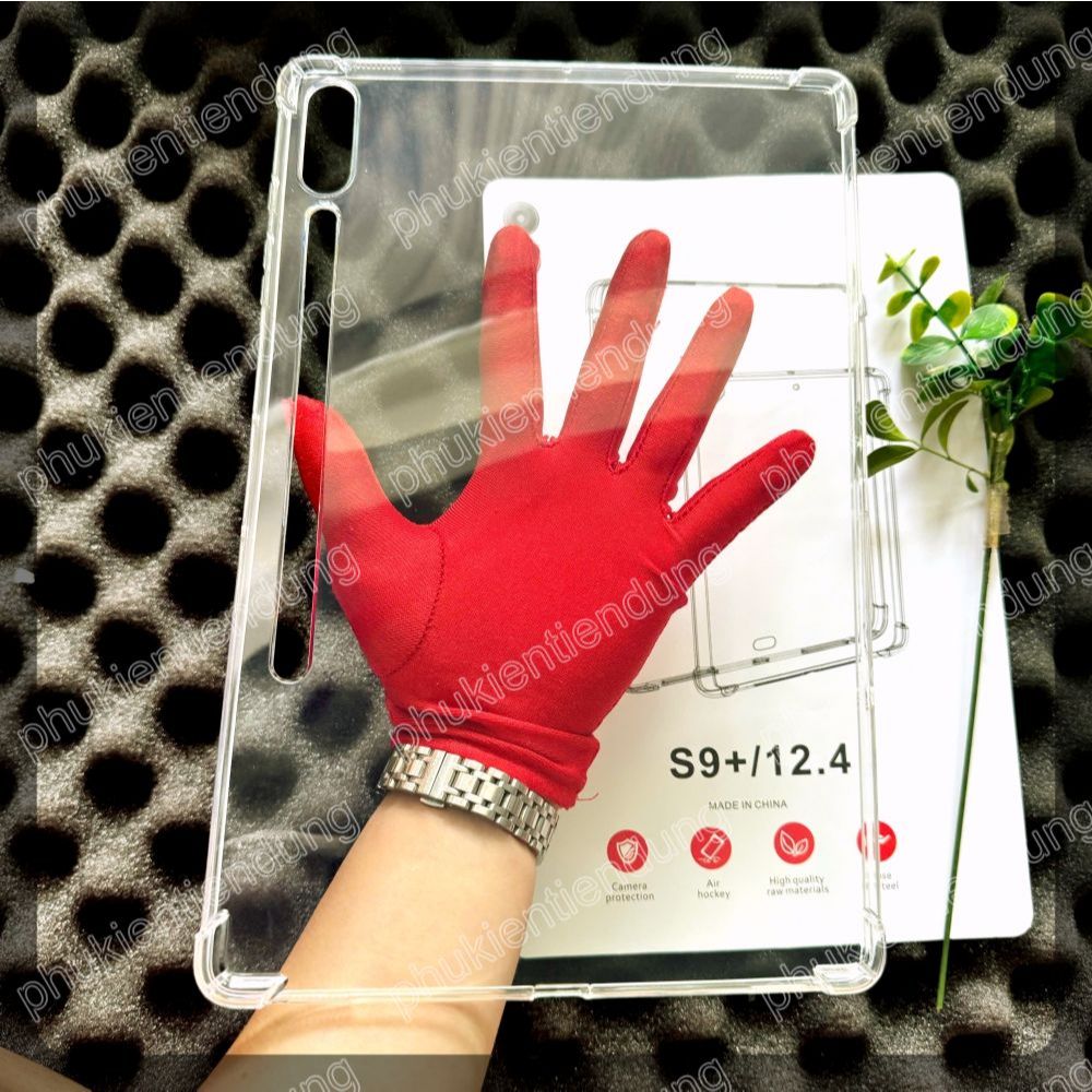 เคสแท็บเล็ต Samsung Tab S9 Plus / S9 FE Plus (X810 / X816B / X610 / X616B) เคสยืดหยุ่นโปร่งใสกันกระแ