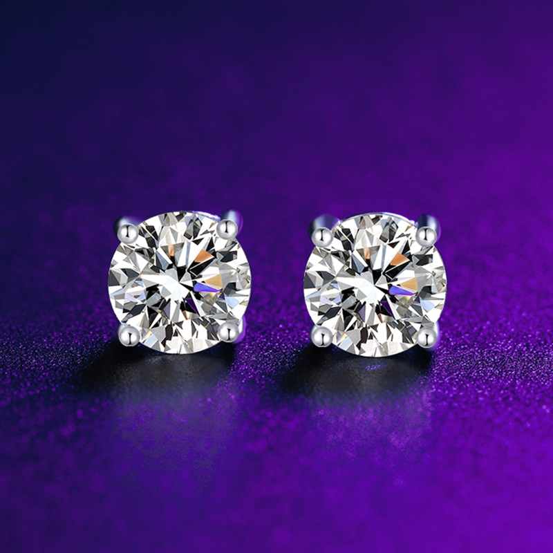ต่างหู Knn Jewelry odd 1 ต่างหูประดับเพชร Moissanite