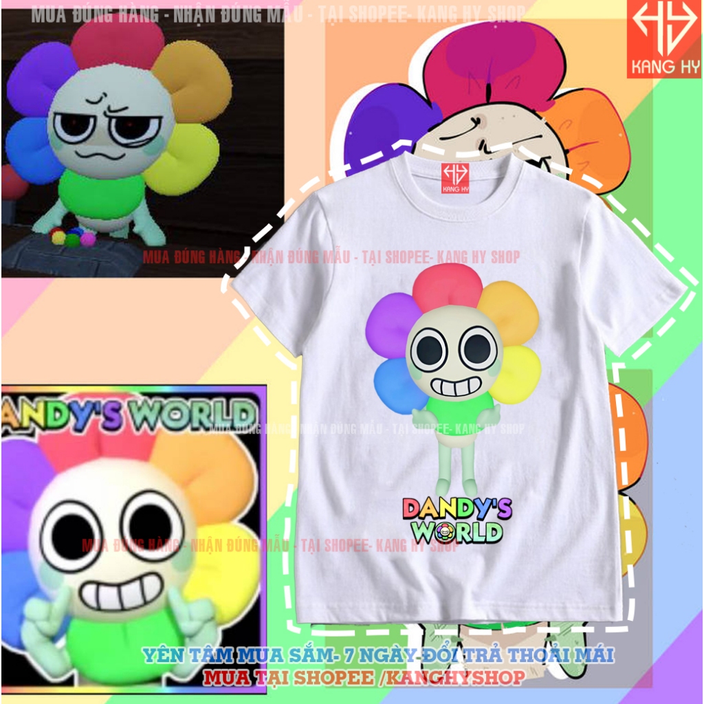 Dandys World Game dandy เสื้อยืดจากผู้ชายผู้หญิงผ้าเย็น F711