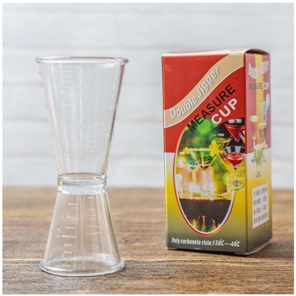 JIGGER MEASUREMENT ถ้วยพลาสติก 2 หัว 20X40ML
