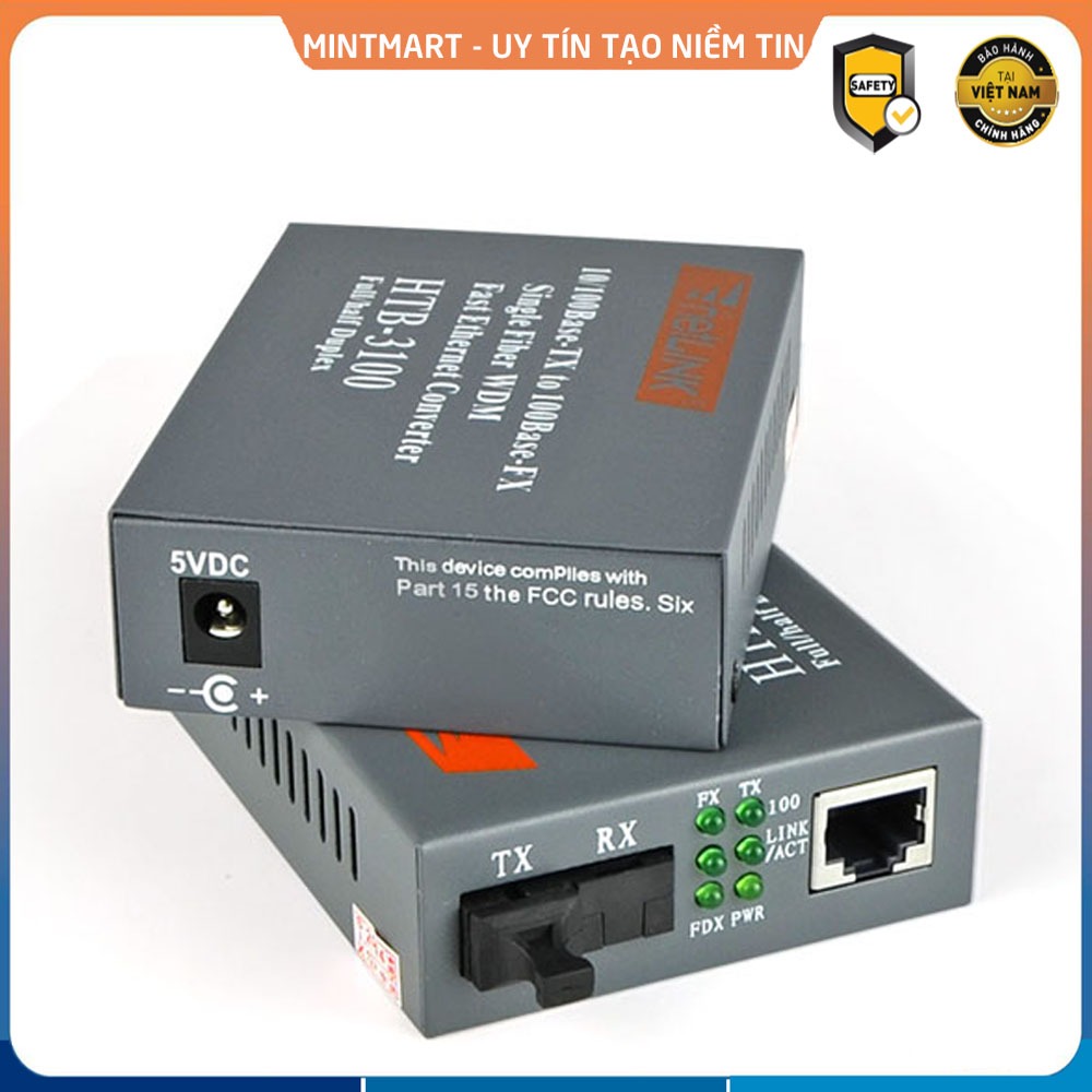 NetLINK HTB-3100 A/B Photoelectric Converter (1 คู่) - Netlink HTB 3100 AB Photoelectric Converter