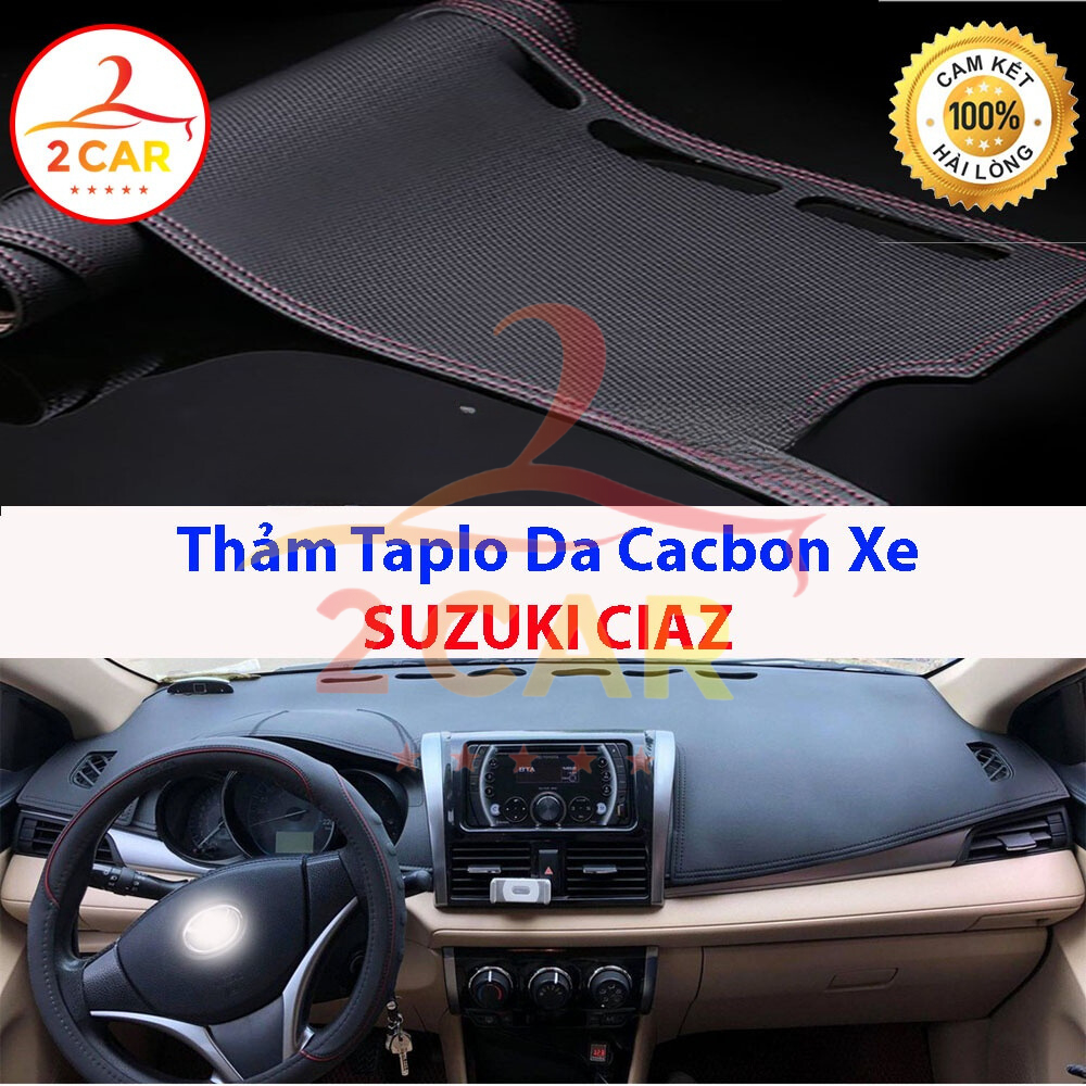 พรมหนังคาร์บอน Taplo สําหรับ Suzuki Ciaz 2018-2022 ทนความร้อนได้ดี กันลื่น แนบสนิทกับรถ