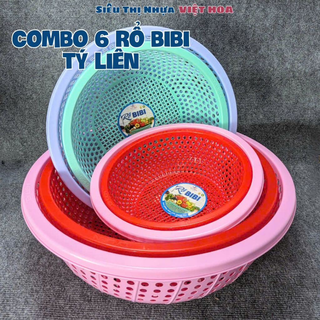 [Combo] ชุดตะกร้า BIBI TI 6 ชิ้นในขนาด (2T5, 3T, 3T5, 4T, 4T5, 5T)