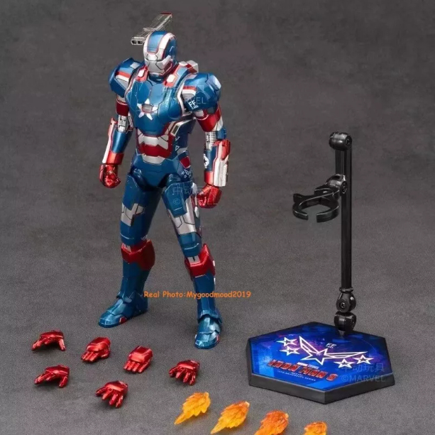 Marvel ZD Toys Iron man 3 Iron Patriot Model