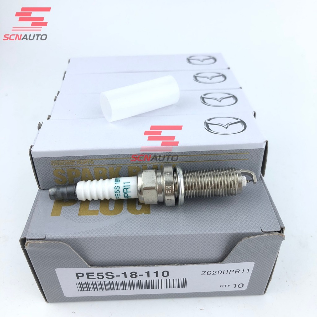 (GOOD TYPE) ชุดหัวเทียน Mazda 4 ชิ้นใช้สําหรับ Mazda 2, 3, 6, CX-3, CX-5, OEM CODE: PE5S-18-110 / ZC