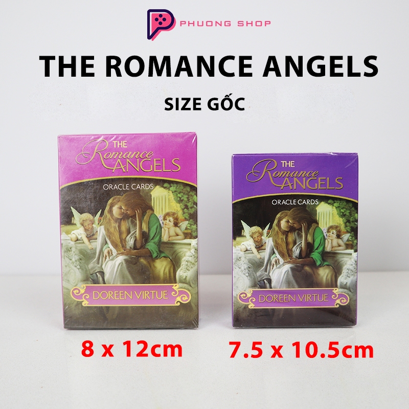 The Romance Angels Oracle Cards Premium Deck - ขนาดดั้งเดิม 8x12cm