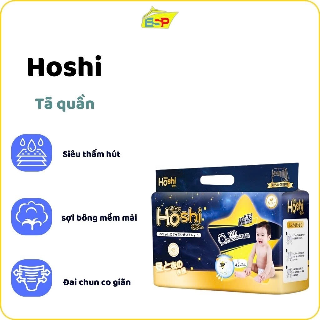 ผ้าอ้อม Tiny Hoshi/ผ้าอ้อมสําหรับทารกแรกเกิด ไซส์ M44/L42/XL38/XXL36/XXXL34/XXXXL32 - 23h.shop