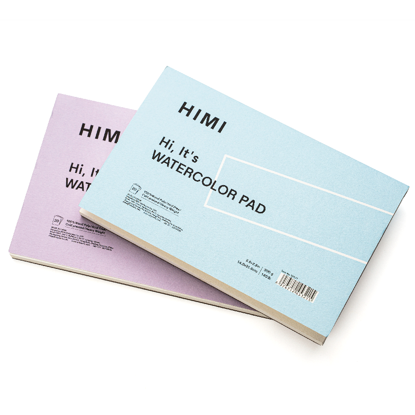 สมุดวาดภาพ Himi WaterColor Himi WaterColor 300แกรม 20 แผ่น | Miya Himi สีน้ํา, Gouache, กระดาษวาดภาพ