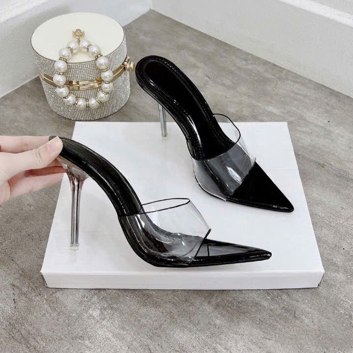 9P HIGH HEEL CLOSES POINTED TOE, ส้น POINTED, สายรัดด้านในแบบนุ่ม, สวมใส่สบาย