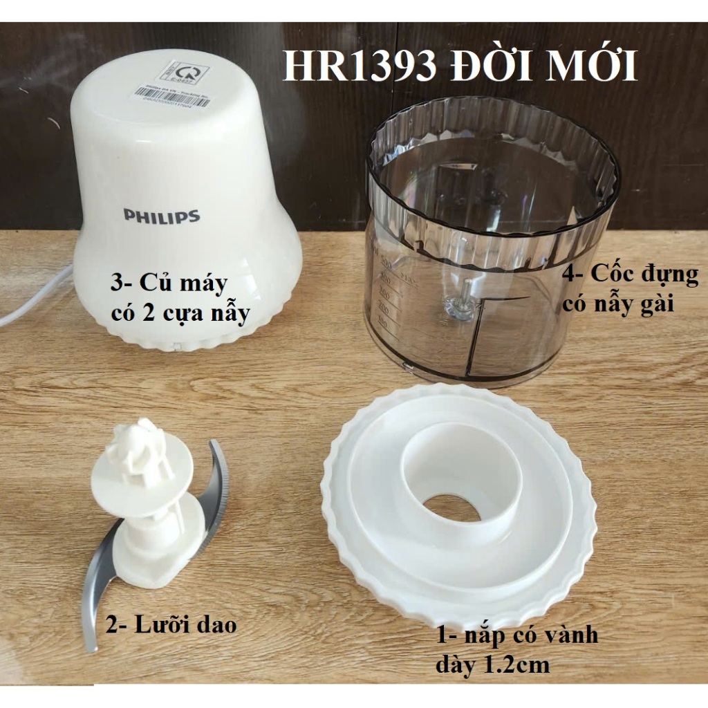 อุปกรณ์เสริมสําหรับเครื่องบดเนื้อ Philip HR1393 พร้อมถ้วยความจุ 700ml เครื่อง 2-spur รุ่นใหม่ล่าสุด