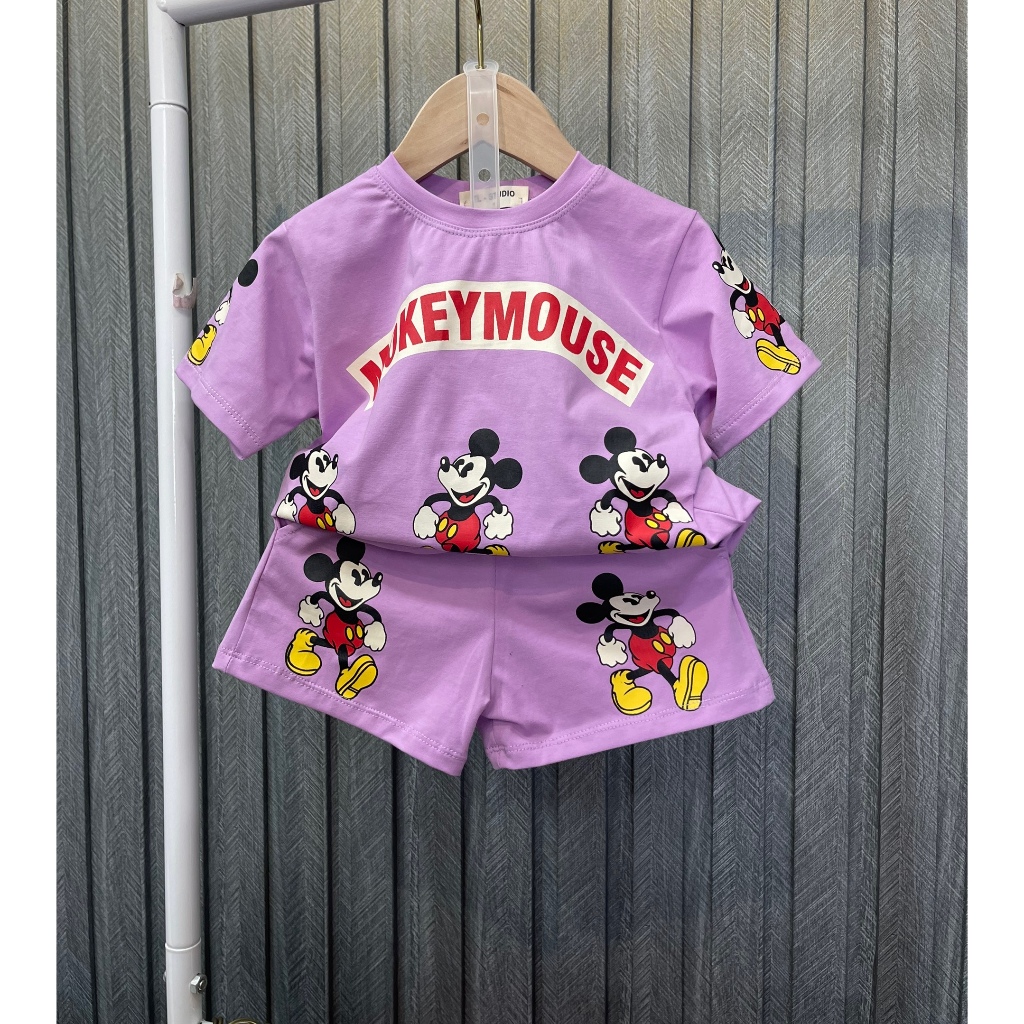 B18-MOUSE PRINTED THIGHS SET สําหรับพี่และลูกน้อย จาก 10-37KG