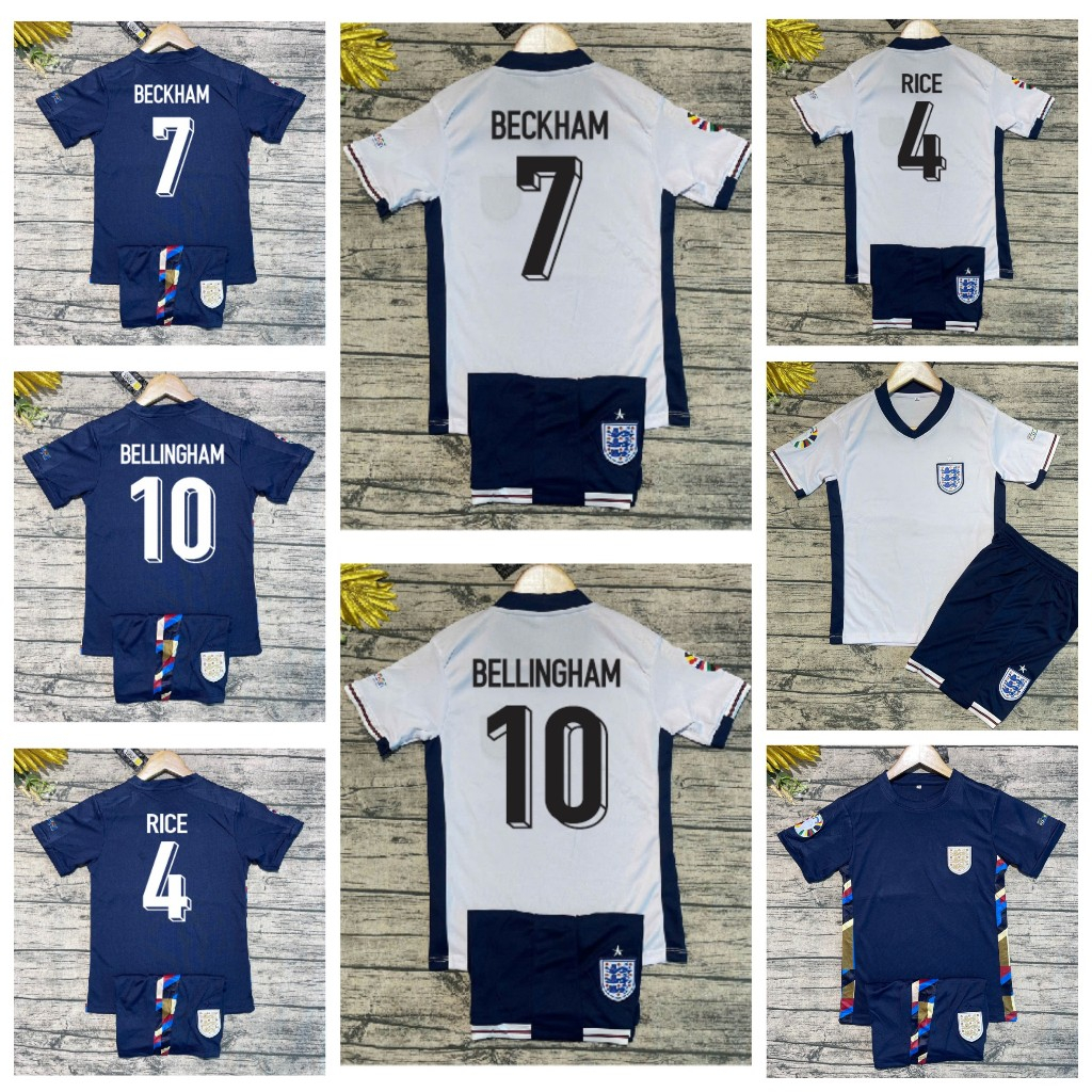 FOOTBALL SHIRT - CHILDRENS CLOTHING สําหรับ ENGLAND TEAM 2024/2025 - คุณภาพสูง THAI SESAME