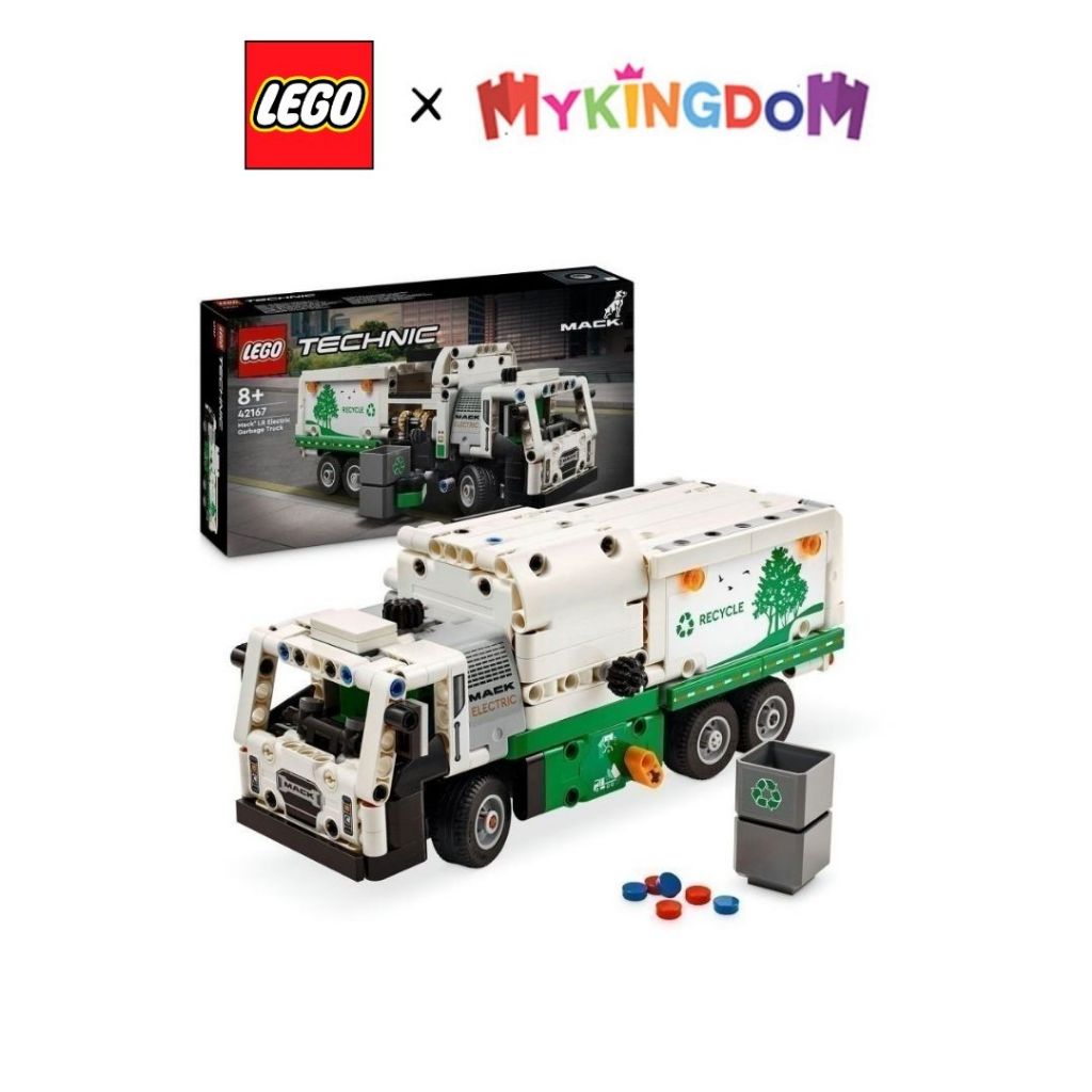 Mack Lr LEGO TECHNIC 42167 ของเล่นประกอบรถบรรทุกขยะไฟฟ้า (503 ส่วน)