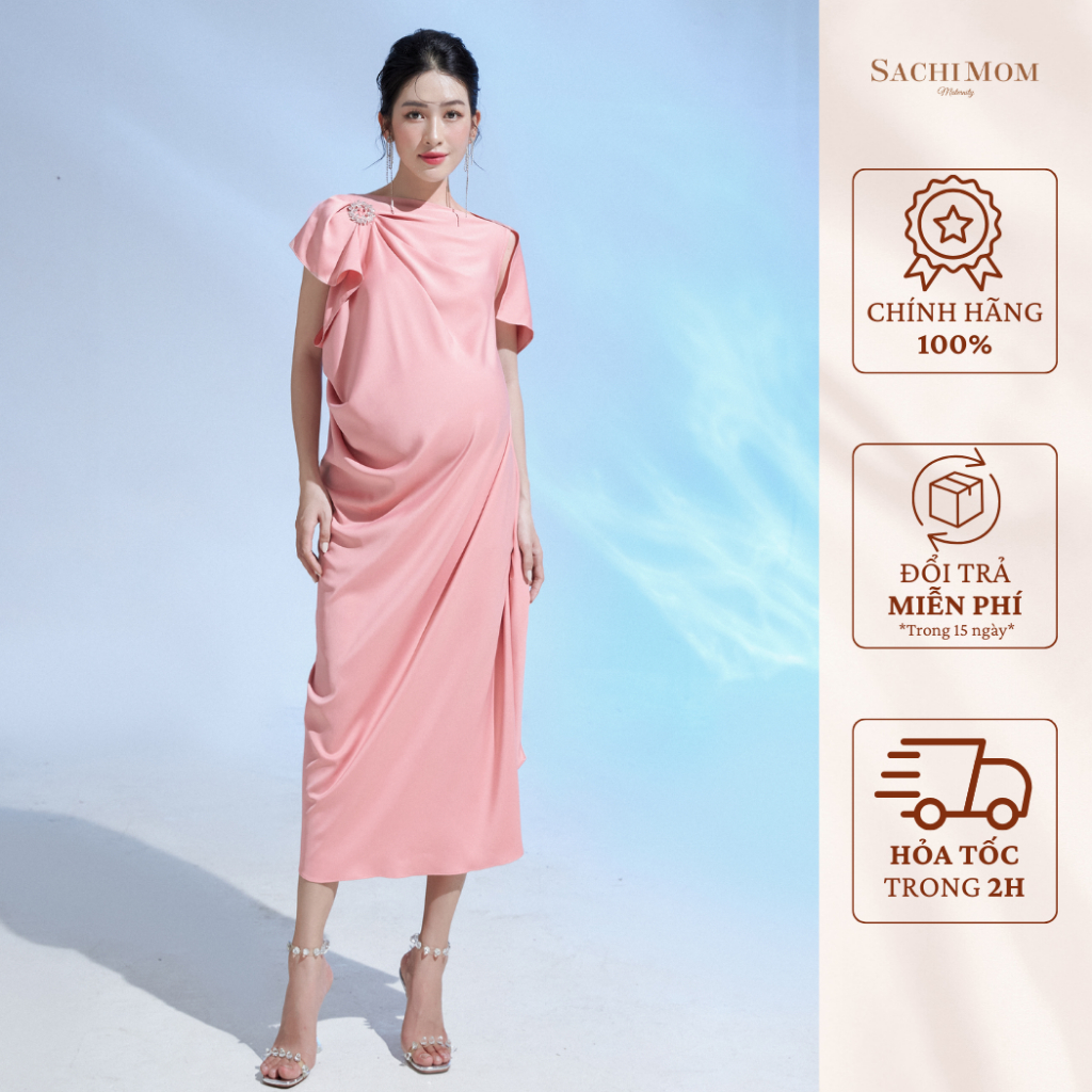 SACHIMOM Gown DRESS - ROSA DRESS Rhinestone Party Gown