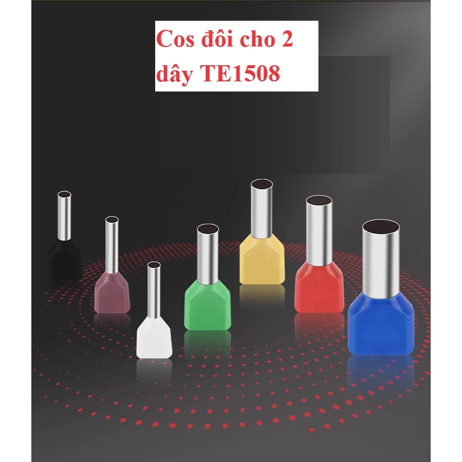 หัว cos คู่ 200 หัว TE0508, 1008, 1508, 2508, แกนพินสําหรับสายไฟควบคุม 2 เส้น