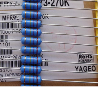 YAGEO 2W 5% 4x12mm ตัวต้านทาน (01 ชิ้น)