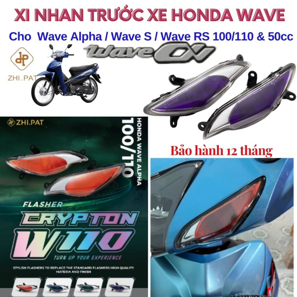 ZHIPAT ไฟเลี้ยวหน้าติด Wave Alpha / Wave S / Wave RS / Wave 50cc 100cc 110cc ของแท้