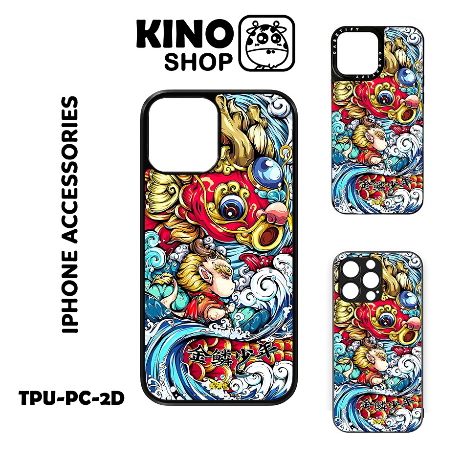 KINOSHOP เคสไอโฟน [OD 359] เคสซิลิโคน TPU สีดําป้องกันสีเหลืองสําหรับ 15 Pro Max 11 12 13 14 Pro