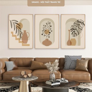 Set 3 tranh treo tường canvas trang trí phòng khách phòng ngủ TT47