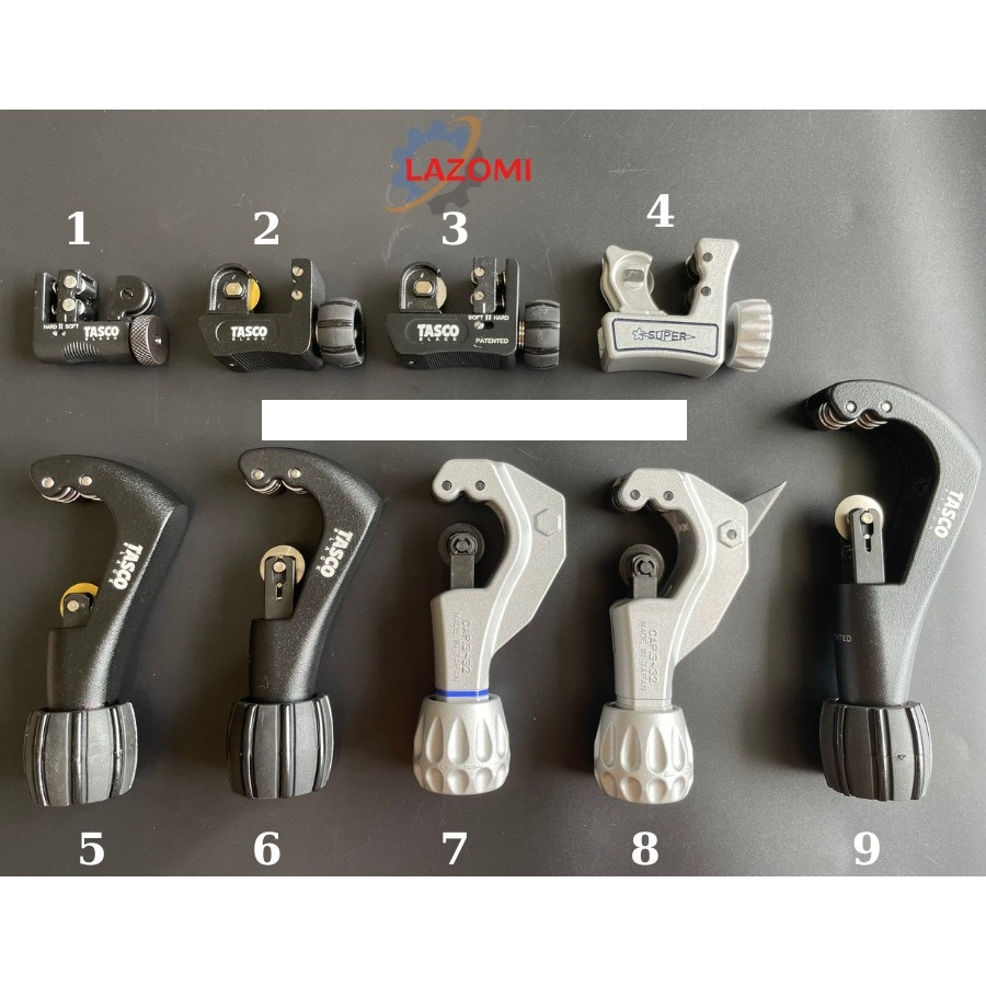 XO Tasco เครื่องตัดท่อทองแดง TB22N สีดําพร้อมตัวช่วยสปริง