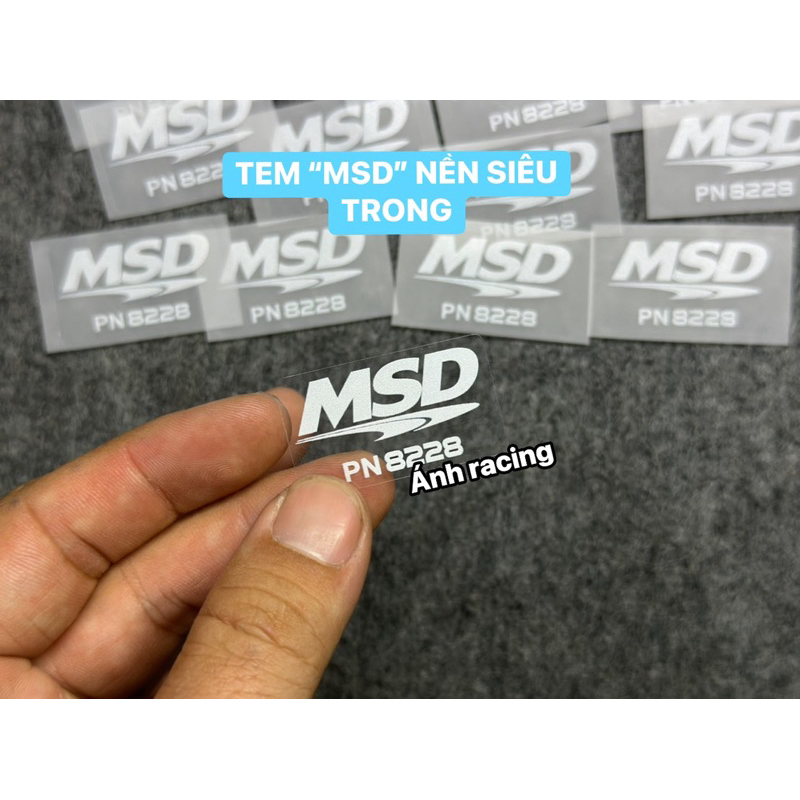ประทับหลังแบบใส MSD*