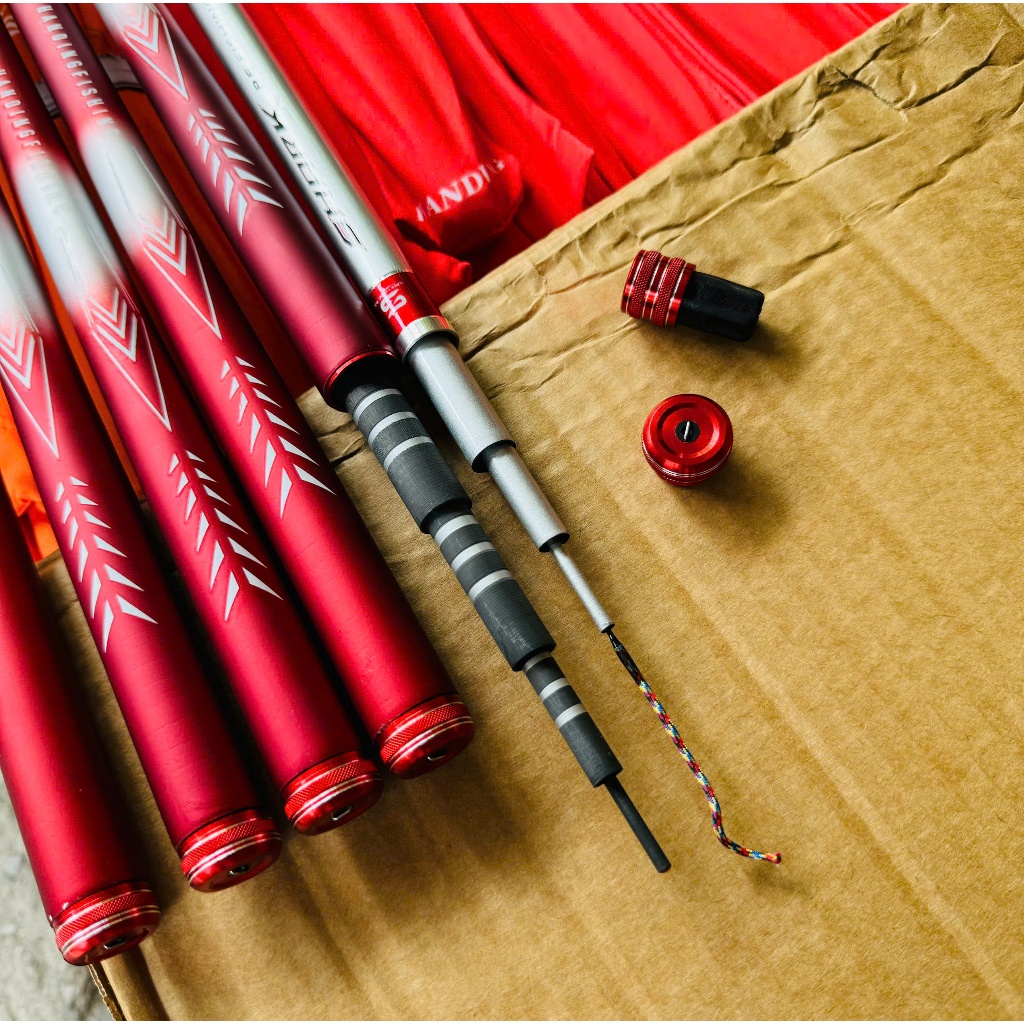 Handing Shark F1 คันเบ็ดมือ ความแข็ง 5H เชี่ยวชาญในคันเบ็ดเดียวทําจากวัสดุคาร์บอนคุณภาพสูง รวม - DCT