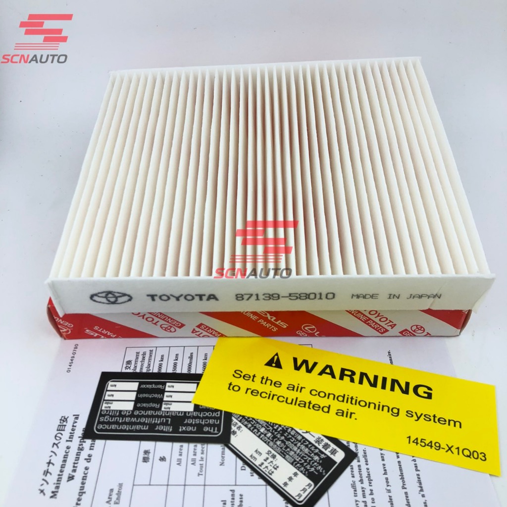 ไส้กรองอากาศเครื่องปรับอากาศสําหรับ Toyota Innova (16-Present), Fortuner (17-Present), vios (19-ปัจจ