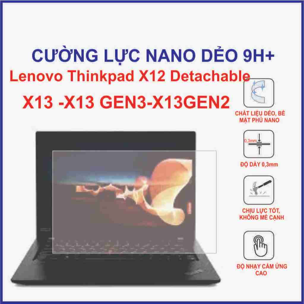 Lenovo thinkpad x12 ถอดออกได้ / x13 / x13gen2 / x13gen3 ฟิล์มกันรอยแล็ปท็อป 9H+ กระจกนิรภัยแบบยืดหยุ