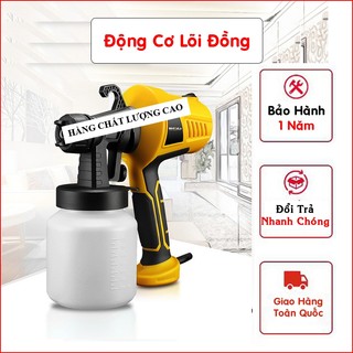 Máy Phun Sơn Cầm Tay- Công suất 600W - Dùng điện 220V - Bình 800ML - Siêu Khỏe