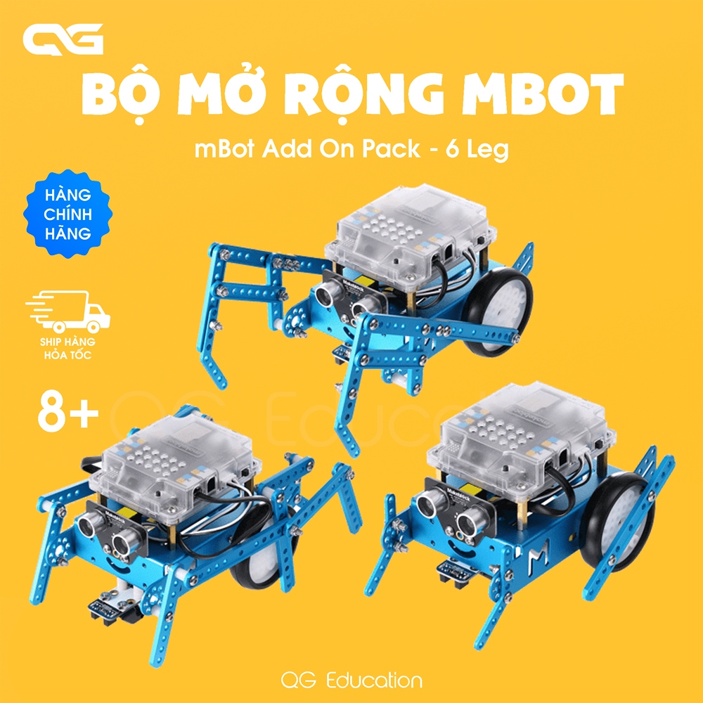 ชุดอุปกรณ์เสริมส่วนขยายสําหรับ mBot - mBot เพิ่มบนแพ็ค - 6 ขา - สําหรับเด็กอายุ 8 ปี