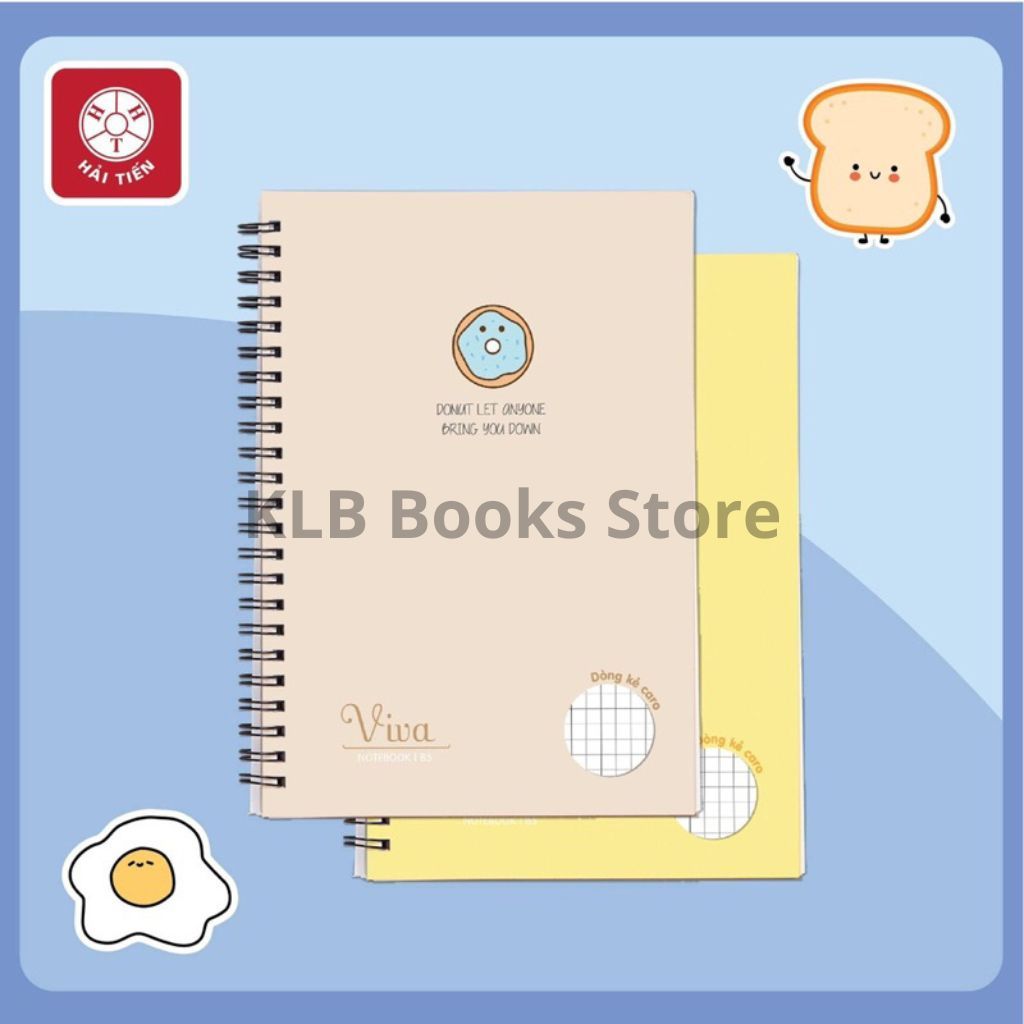 XO VIVA ปกพลาสติกสมุดสปริงลายตารางหมากรุก A5 ขนาด Hai Tien 200 หน้า Ms 6522 ปกจัดส่งแบบสุ่ม