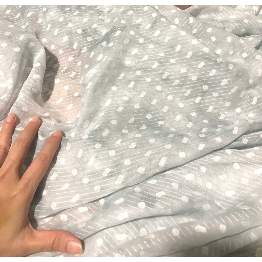 A232 - ผ้าชีฟองปักลาย (1.17m x 1.45m)