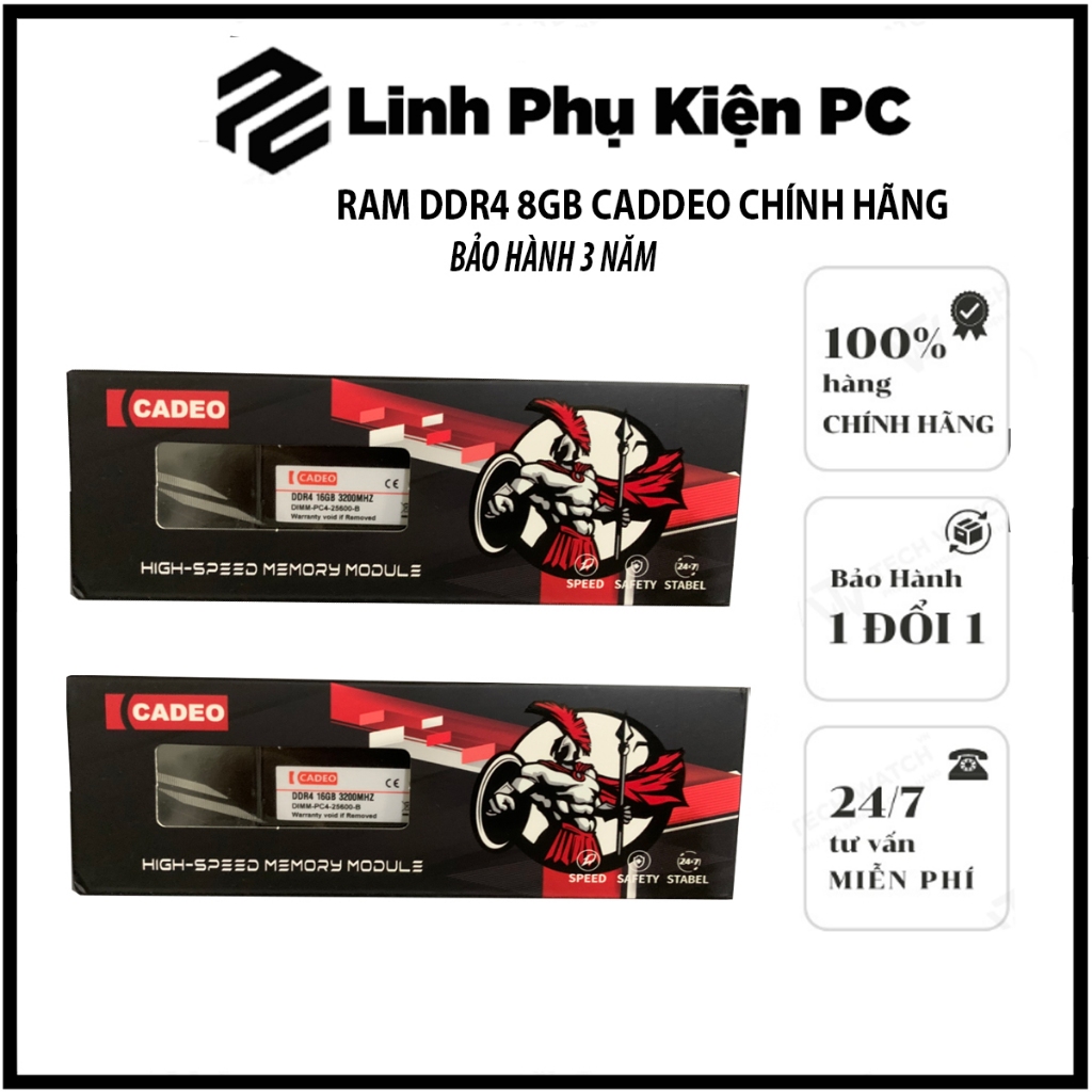 CADEO Ram Steel Sink 8GB DDR4 1600 / 2666 / 3200Mhz New Full Box 100%