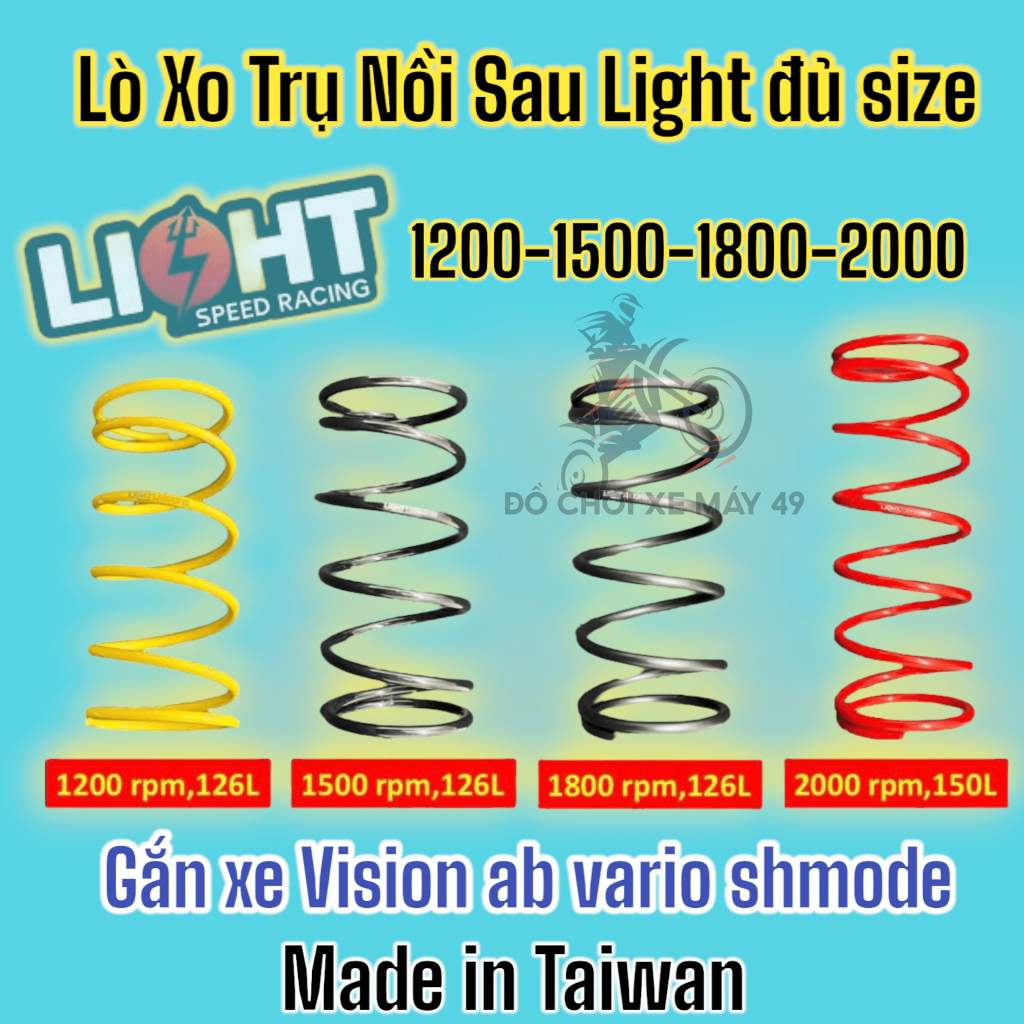 XO สปริงหม้อความเร็วเบา ขนาด 1200 RPM + 1500RPM + 1800RPM + 2000RPM >>>>