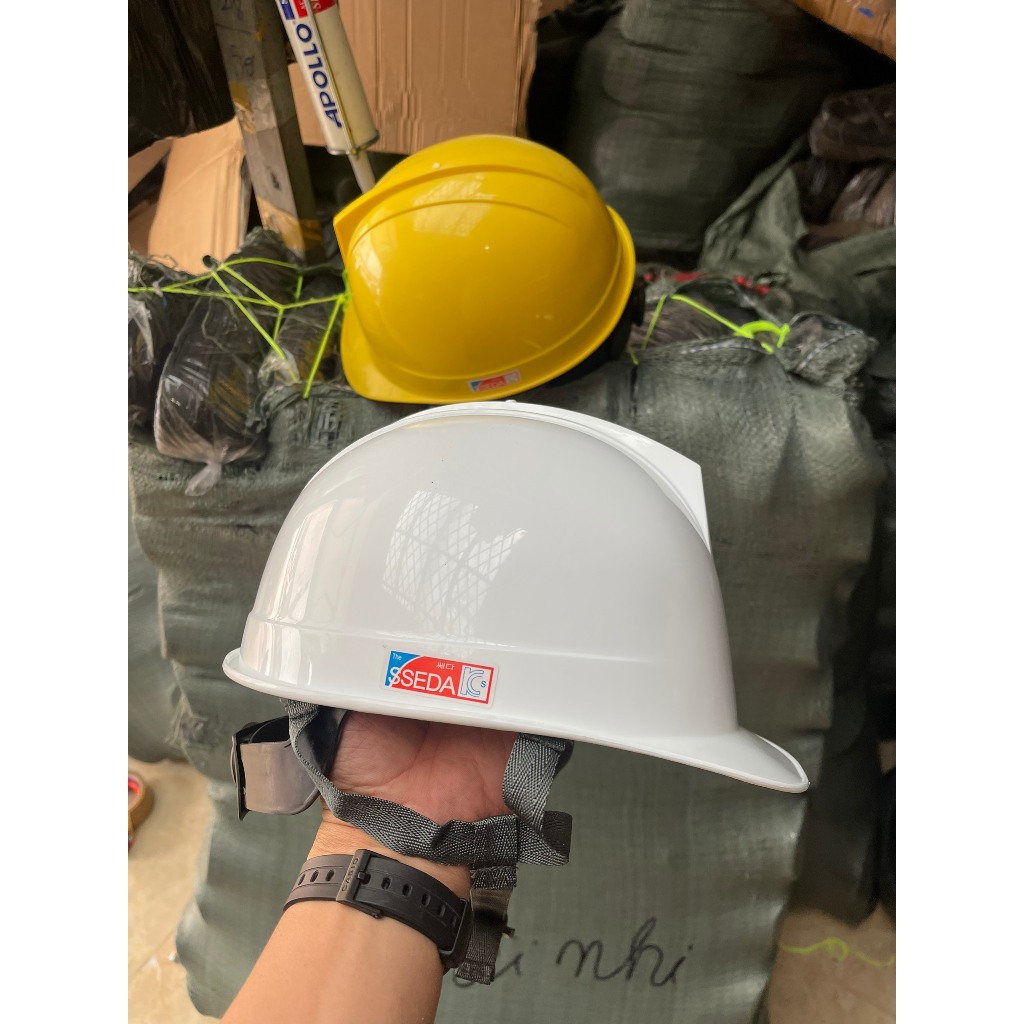 หมวกกันน็อคทรงกลม Sseda - มาตรฐาน KOSHA, ANSI Z89.1, CE EN397 ทนทาน คุ้มครองแรงงาน ถาม C
