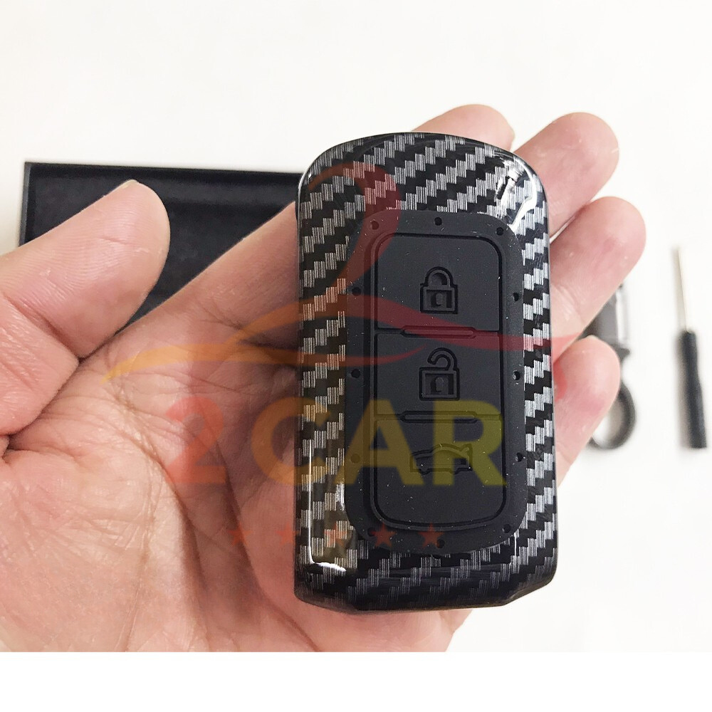 ปลอกกุญแจคาร์บอนและปลอกกุญแจสําหรับ Mitsubishi Xpander, Xforce, Outlander, Attrage, Mirage, Pajero c