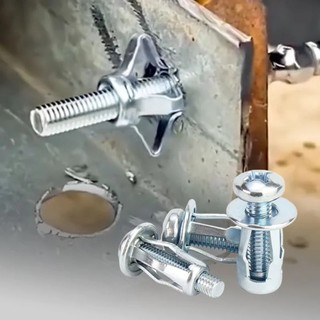 Bộ 20/50 ốc vít kim loại mở rộng hình cánh hoa kèm đai ốc, vít nở tắc ke bướm đinh vít bắn tường-DREAM
