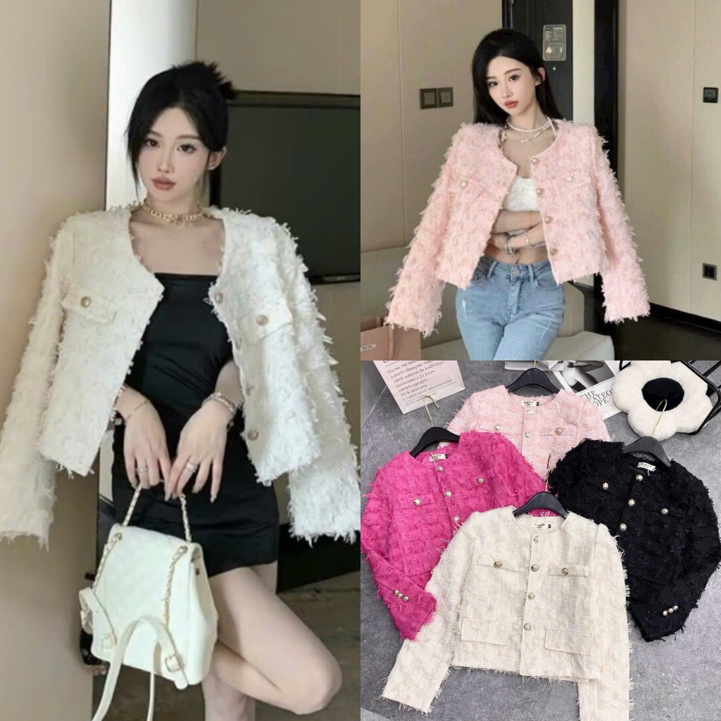 ชุดราตรีขนพู่2ชั้น+แผ่นรองไหล่4สีโดดเด่น(รูปถ่ายจริงบนพื้น) ฮ่าๆ