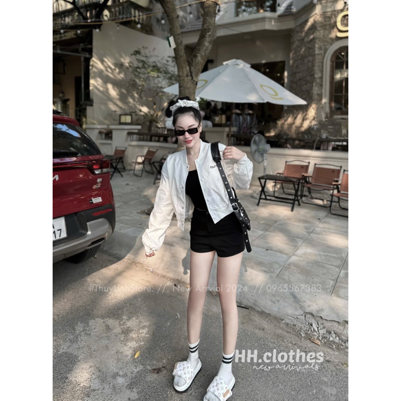 เสื้อแจ็คเก็ต Bomber Miumiu ใหม่