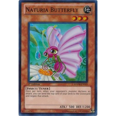 การ์ด Yugioh - TCG - Naturia Butterfly - HA04-EN019 - Super Rare 1st Edition