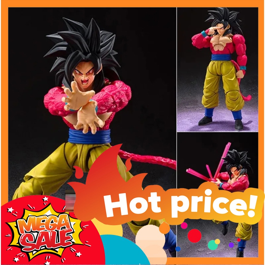 Son Goku Super Saiyan 4 Dragon Ball GT 7 Dragon Ball SHF รุ่นเต็มกล่อง