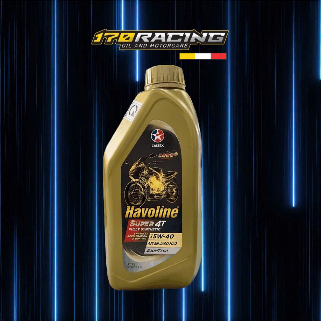 (HCM) น้ํามันรถจักรยานยนต์ - สําหรับรถยนต์แบบแมนนวล - CALTEX HAVOLINE SUPER 4T FULLY SYNTHETIC SAE 5