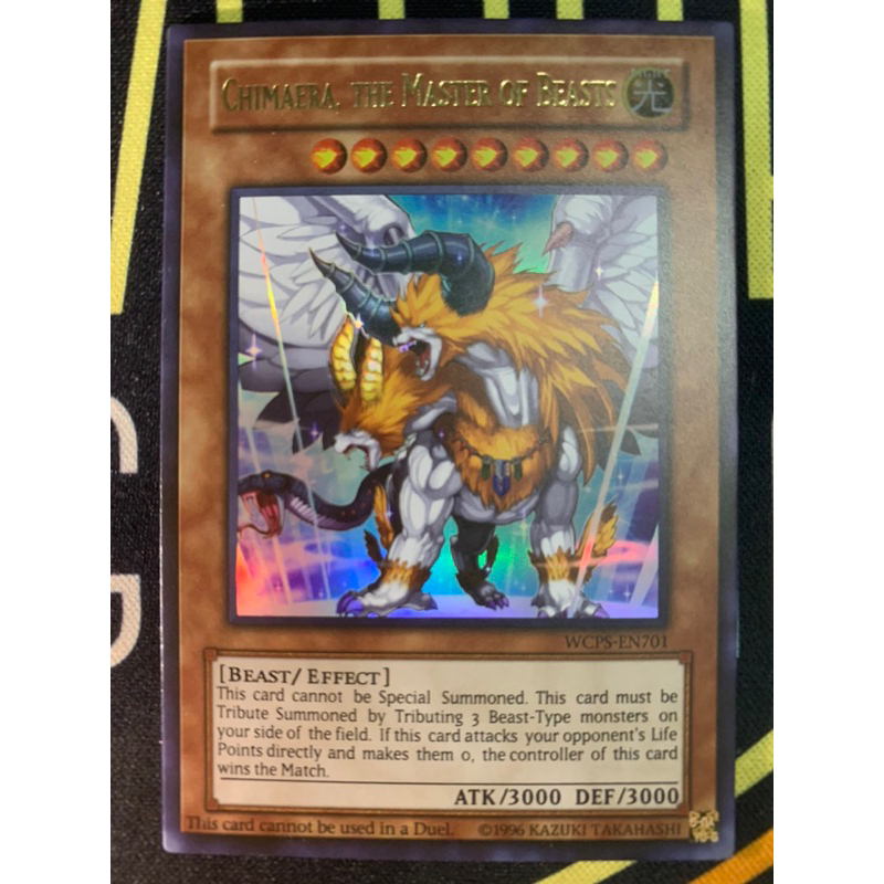 การ์ด Yugioh Chimaera Champion Master of Beasts - WCPS-EN701 - Ultra Rare - Limited Edition