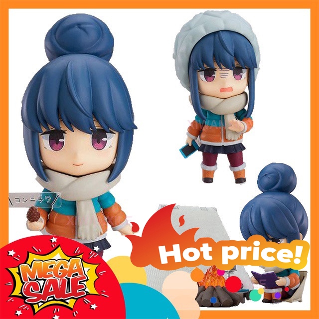 Rin Shima DX Yuru Camp Laid-Back Camp ผ่อนคลายปิกนิก Nendoroid 981 อุปกรณ์เสริมเต็มรูปแบบ