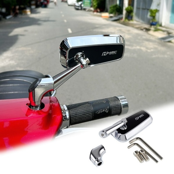 กระจกสไตล์ H2C Xiken สําหรับ Vespa Honda Yamaha สินค้าคุณภาพสูง ราคา ถูกที่สุด ดีลบีเคเค