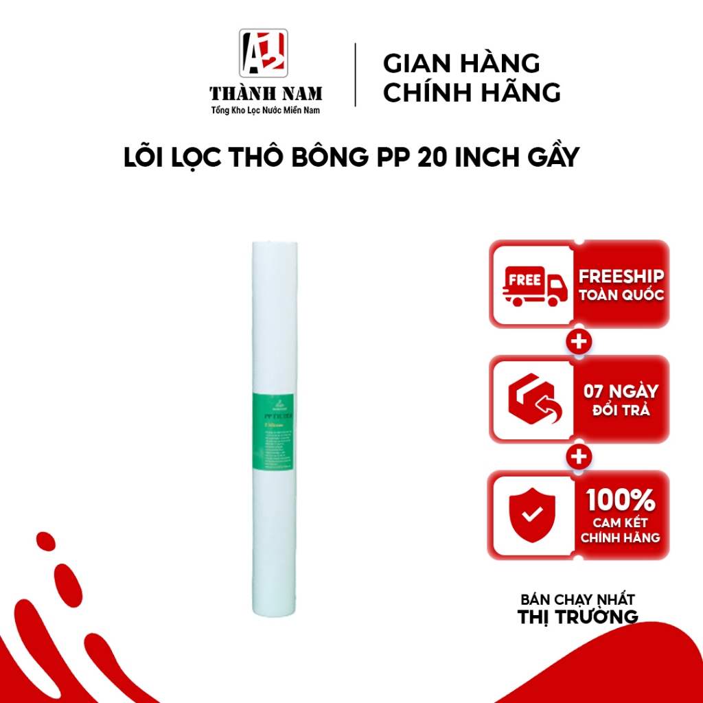(HCM) ฟิลเตอร์หยาบผ้าฝ้าย PP ขนาด 20 นิ้วบาง | THANH NAM GENERAL WAREHOUSE