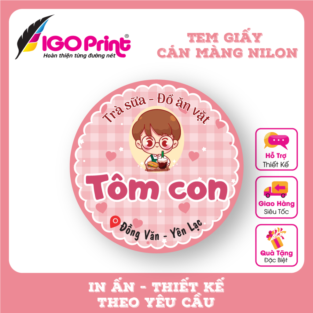 Print 500c Igo Print Paper Decal Stickers Designed on Demand